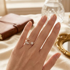 Elysia 14 k Gold Plated Ring(Adjustable )