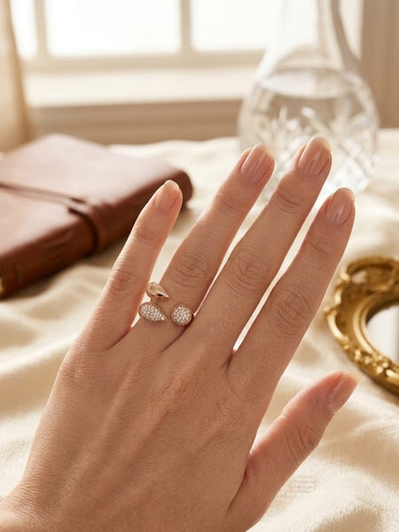 Elysia 14 k Gold Plated Ring(Adjustable )