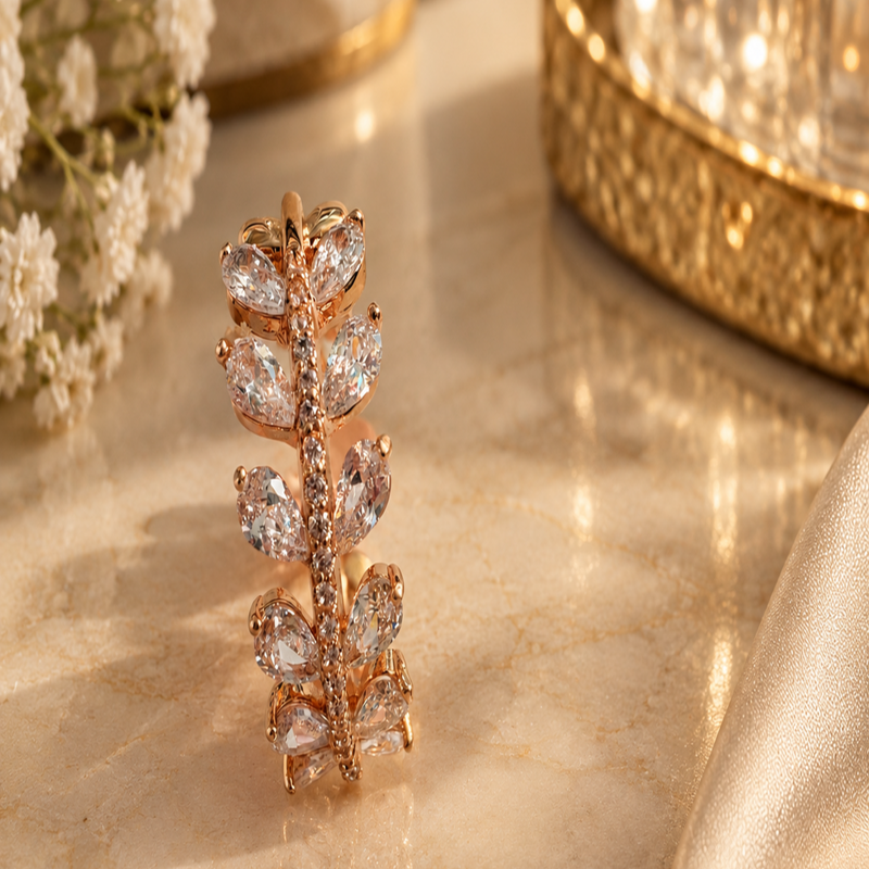 Cassia 14 k Gold Plated Ring
