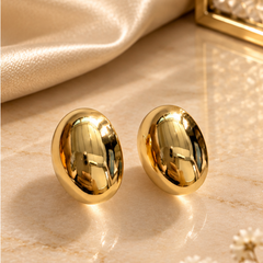 Solaris Stud Gold plated Earrings