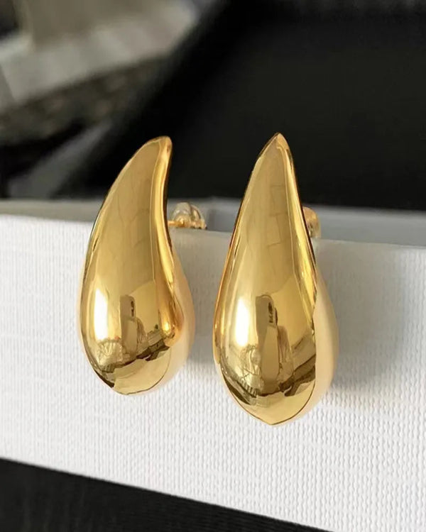 Solaris Drop Gold Plated Earrings