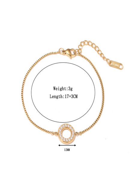 Halo 16 k Gold Plated Bracelet
