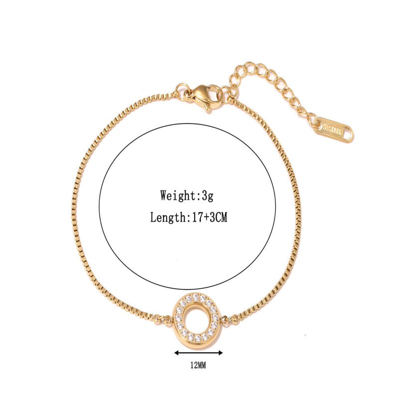 Halo 16 k Gold Plated Bracelet