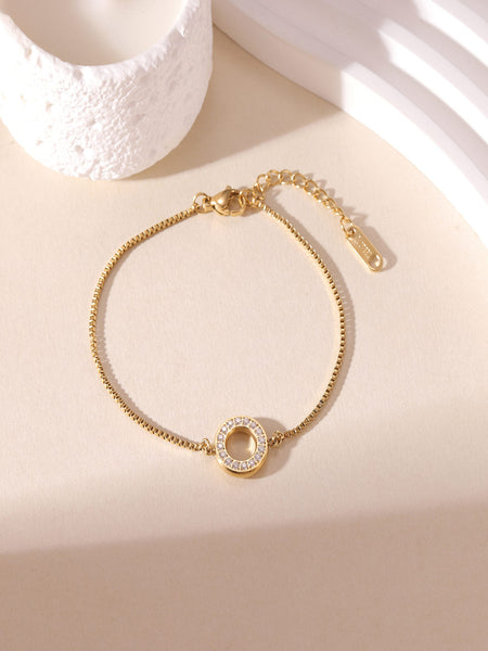 Halo 16 k Gold Plated Bracelet