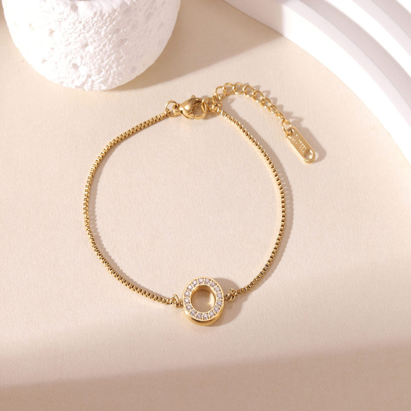 Halo 16 k Gold Plated Bracelet