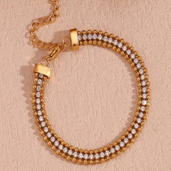 Eternal Starline 14k Gold Plated Bracelet