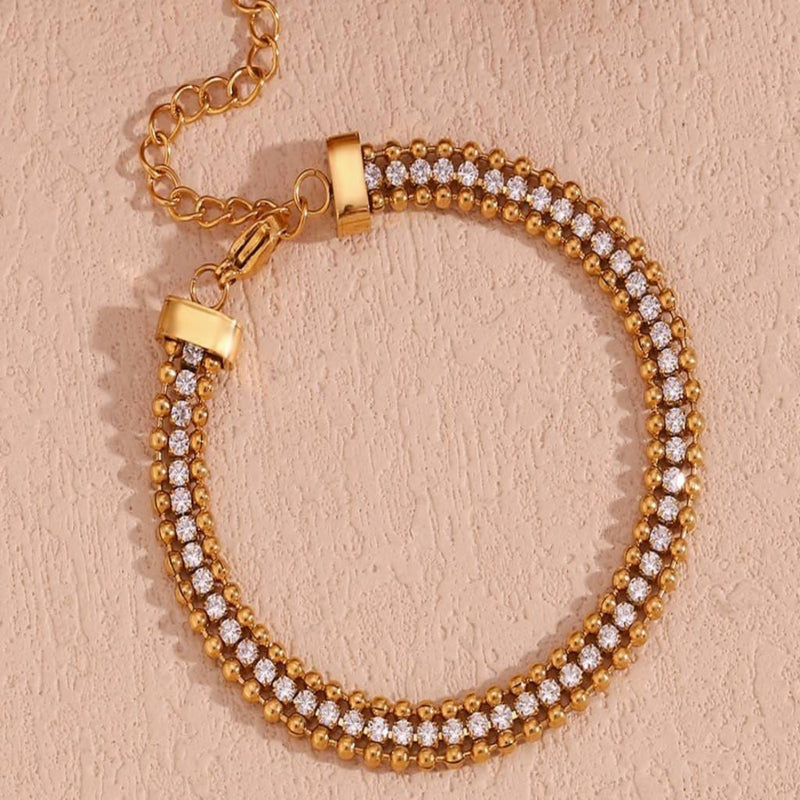 Eternal Starline 14k Gold Plated Bracelet