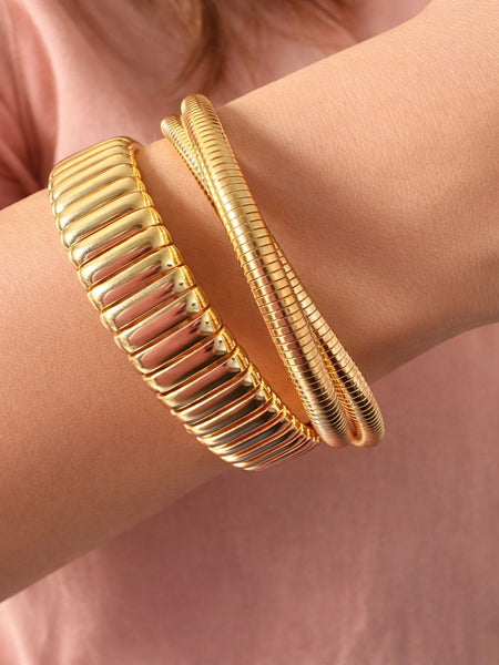 Athena Gold Plated Bangle