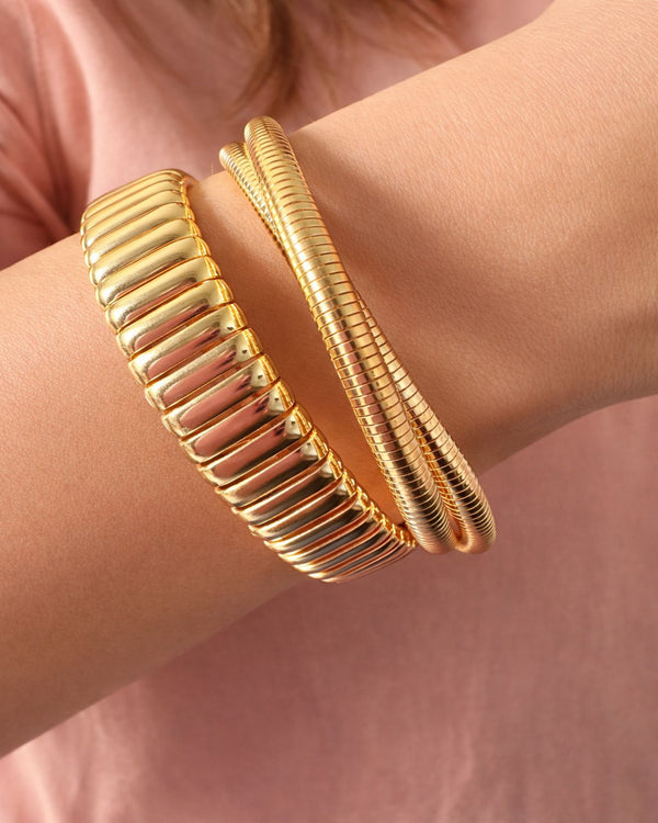 Athena Gold Plated Bangle