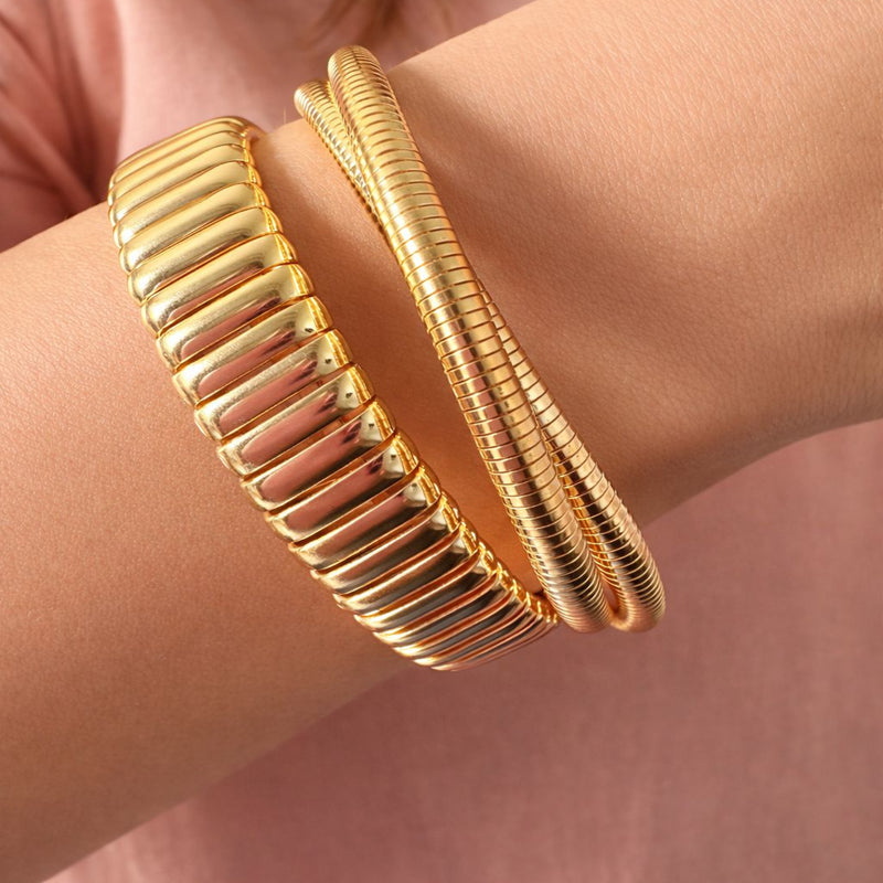 Athena Gold Plated Bangle