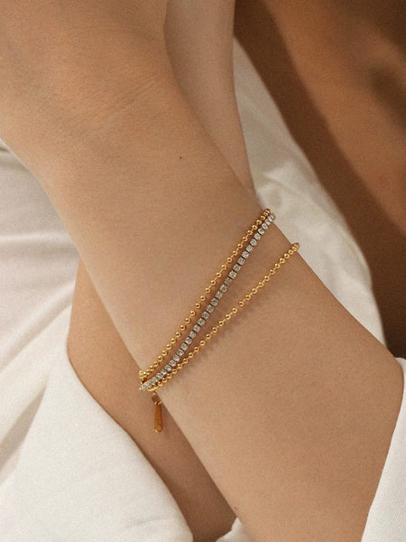Eternal Starline 14k Gold Plated Bracelet