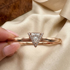 Celestia 14 k Gold Plated Bangle(one size)