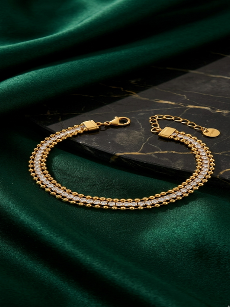 Eternal Starline 14k Gold Plated Bracelet