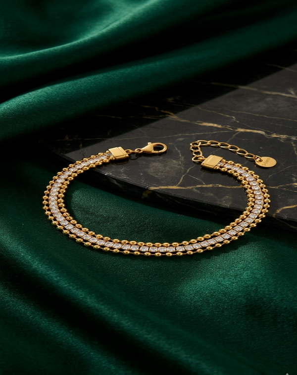 Eternal Starline 14k Gold Plated Bracelet