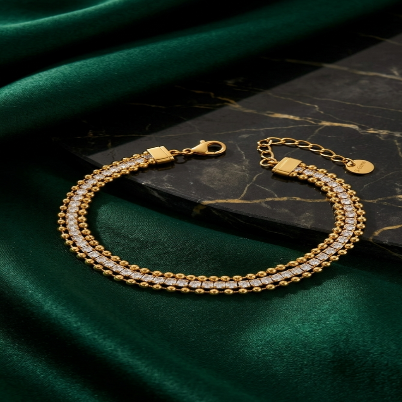 Eternal Starline 14k Gold Plated Bracelet