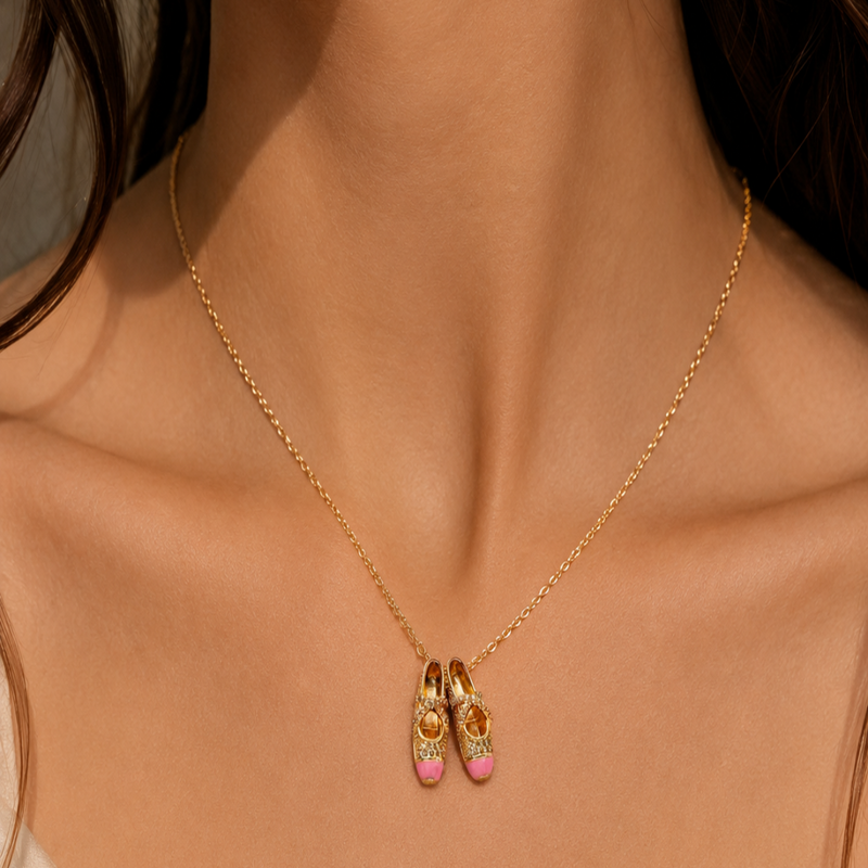 Ballerina Grace Gold Plated Necklace