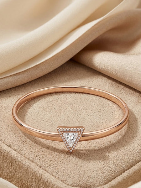Celestia 14 k Gold Plated Bangle(one size)
