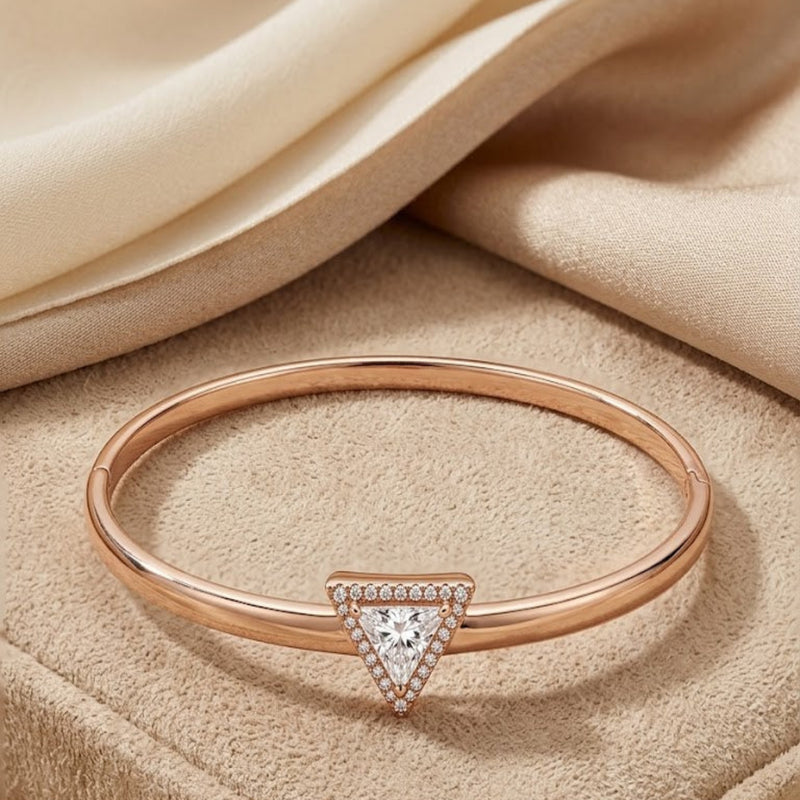 Celestia 14 k Gold Plated Bangle(one size)