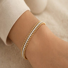 Eternal Starline 14k Gold Plated Bracelet