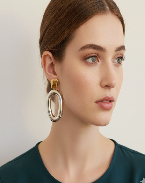 Orbit 18K Gold Plated Hoops