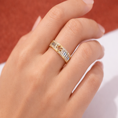 Gleam Starlight 18K Gold Plated Ring