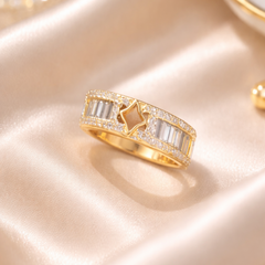 Gleam Starlight 18K Gold Plated Ring