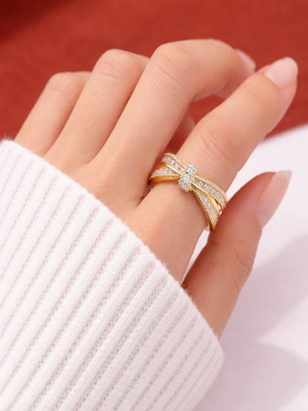 Galaxy Glow Gold Plated Ring