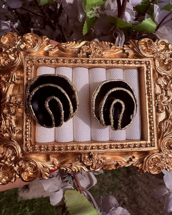 Faye-The Golden Eclipse 18K Gold Plated  Stud earrings