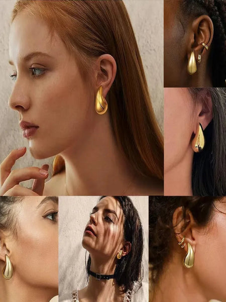 Solaris Drop Gold Plated Earrings