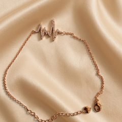 Heartline 14 k Gold Plated Bracelet