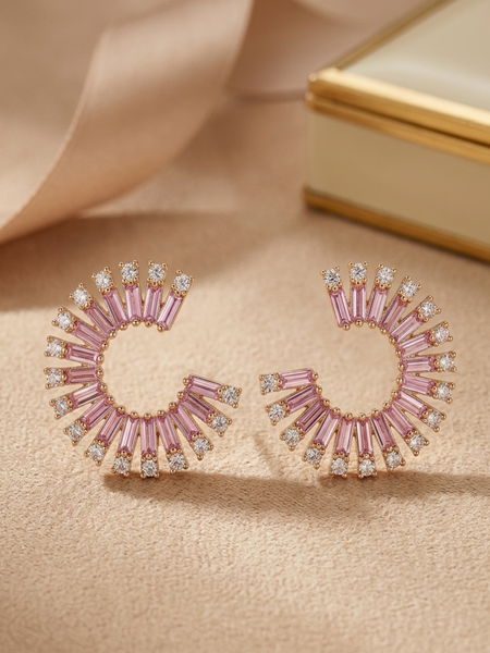 Lunara 14 k Gold Plated Earrings