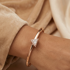 Celestia 14 k Gold Plated Bangle(one size)