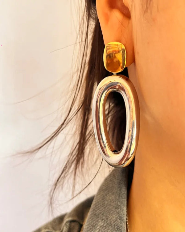 Orbit 18K Gold Plated Hoops