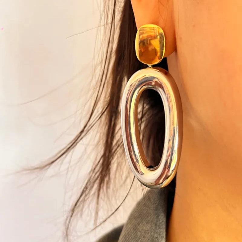 Orbit 18K Gold Plated Hoops