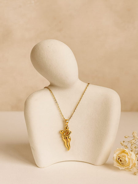Cupid-The Golden Embrace Necklace