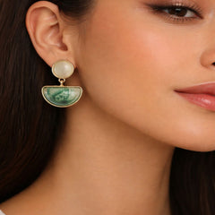 Luna Horizon Sterling Silver Earring