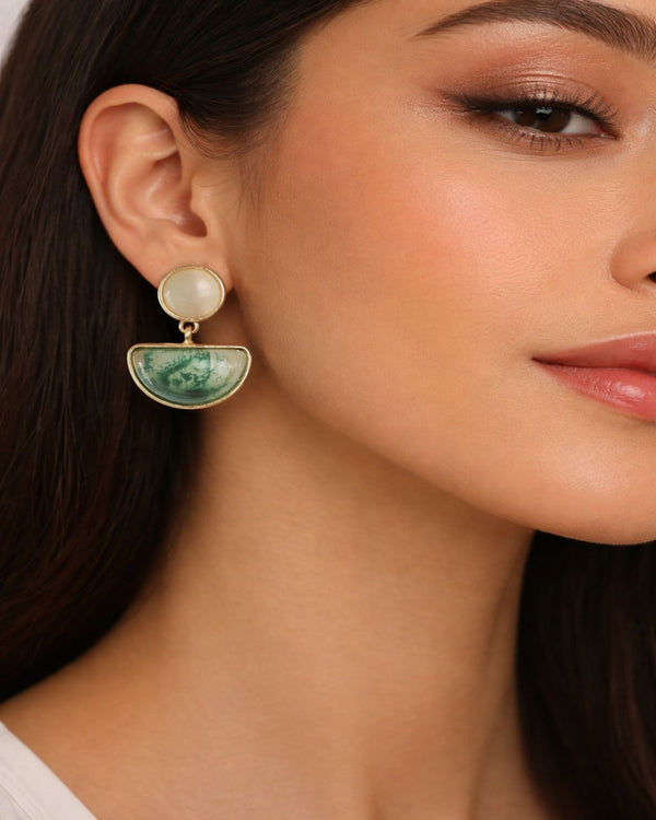 Luna Horizon Sterling Silver Earring