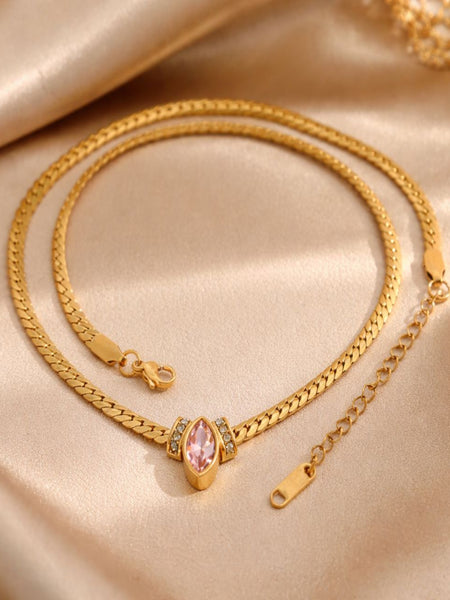 Marquise Gold Plated Chain