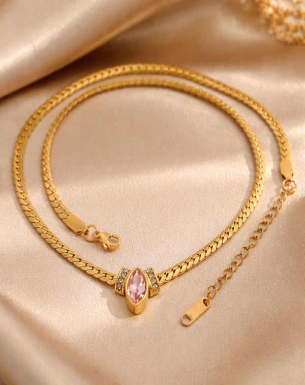 Marquise Gold Plated Chain