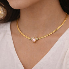 Marquise Gold Plated Chain
