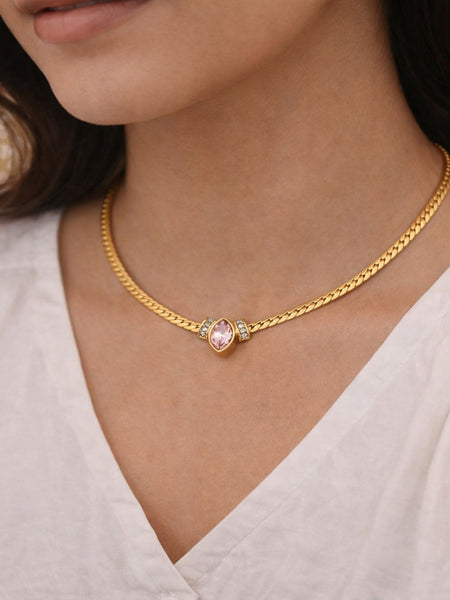 Marquise Gold Plated Chain