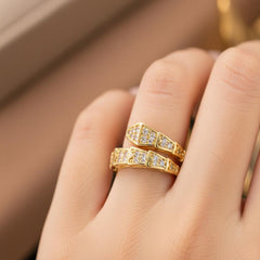 Galaxy wrap Real Gold Plated Ring