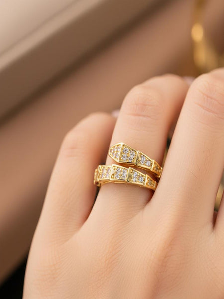 Galaxy wrap Real Gold Plated Ring