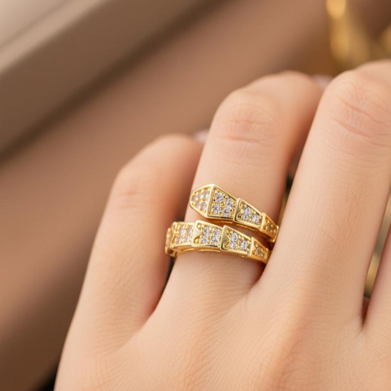 Galaxy wrap Real Gold Plated Ring