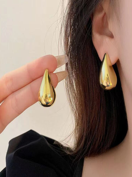 Solaris Drop Gold Plated Earrings