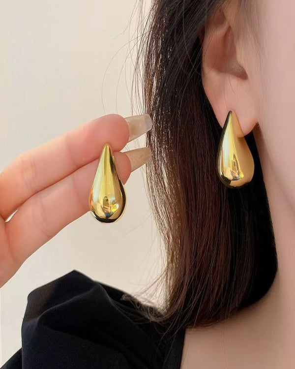 Solaris Drop Gold Plated Earrings