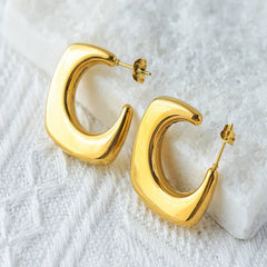 Celeste 14 k Gold Plated  Radiance Hoops