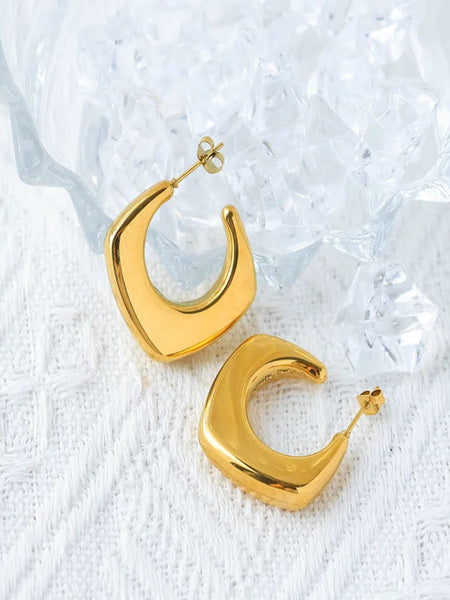 Celeste 14 k Gold Plated  Radiance Hoops