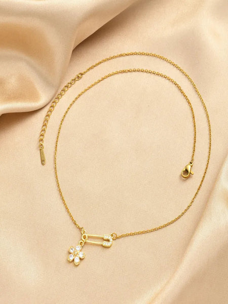 Astra Pindrop with charms 18K Real Gold Plated Chain