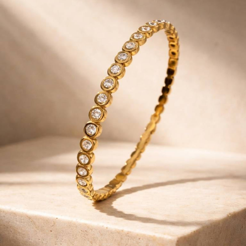 Astra Gold Plated Bangle (one size)